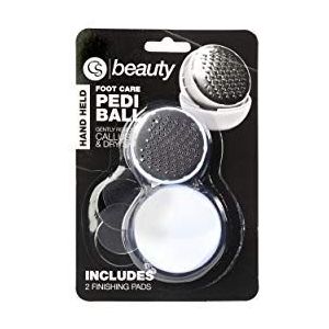 CS Beauty Pedi Ball ~ Voetvijl - Harde Huid Remover ~ Eelt Droge Dode Huid Remover - Voetvijl met Afwerking Pads