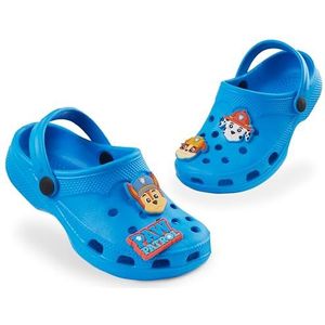 PAW PATROL Clogs voor kinderen, tuinschoenen met afneembare hangers, cadeaus voor jongens, blauw, 31 EU