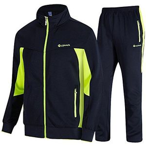 donhobo heren joggingpak trainingspak sportpak voetbal sportbroek hoodie broek voor gym warm tracksuit