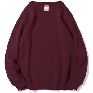 KAMISIGA Dames Oversized Fleece Effen Kleur Sport Lange Mouw Hoodie Fit voor Herfst Winter Claret, Bordeaux, 3XL