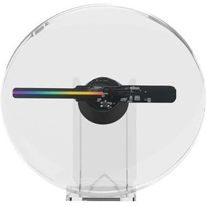 Holografische waaier, 3D Holografische Projector Reclamemachine Bureauventilator Met Audioweergave Afbeelding Muziekspeler Holografische Reclamemachine Videoprojector