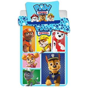 Dekbedovertrek Paw Patrol Blue All Dogs 100x135+40x60 cm