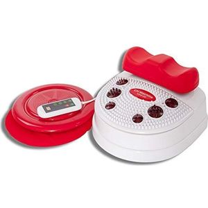chi-enterprise Vitalstar infrarood Chi-Massage Apparaat I Ontspannend in 10 stappen I Infrarood voet-reflex-zone-massage I Vitaliserende Chi-Machine incl. Timer, Afstandsbediening a. Twister (Draaitafel)