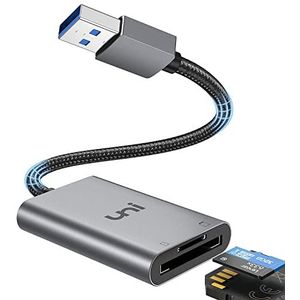 SD-kaartlezer, uni USB 3.0 naar Micro SD-kaartadapter, hoge snelheid, compacte cameramodel voor SD Micro SD TF SDHC SDXC MMC, compatibel met Windows, Chromebook, Linux, MacOS
