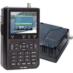 Satellietzoeker, digitale satellietsignaalzoeker, Digitale Signaal Finder WS 6906 3.5 ""Lcd-scherm DVB-S FTA Receptor for QPSK Satelliet Signaal Meter Finder WS-6906 voor het aanpassen van satelliet-tv