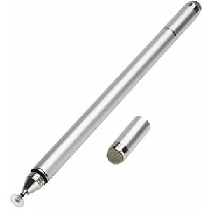 Touchscreen pen stylus tekening universeel voor iPhone iPad Samsung tablet telefoon (zilver)