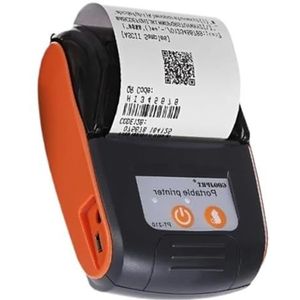 Thermisch Printer Draadloze Mini Thermische Printers Draagbare Bonprinter Bluetooth 58mm Mobiele Telefoon POS PC Pocket Bill Makers Duidelijk Snel(Orange Color)