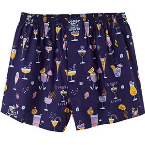Lousy Livin Boxershorts Cocktails (Navy), Donkerblauw, XL