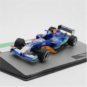 1:43 for F1 Formule Racewagen Sauber C23 2004 Schaal Gegoten Model Auto Miniatuur Voertuig Speelgoedauto Blauw