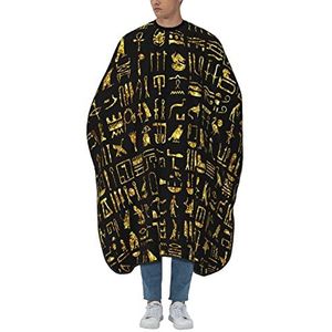 Salon Cape Glitter Oog Van Horus Egypte Kapper Schort Professionele Kappers Salon Cape Unisex Haar Snijden Jurk Voor Mannen Kapper Kappers