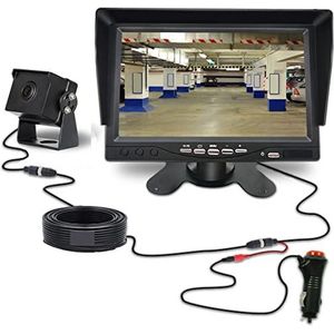 GPS-autonavigatiesysteem, Vrachtwagen back-upcamera for Ahd Heavy Duty Night Vision Waterdichte Voertuig Achteraanzicht Display for Truck/Trailer/Pickups/RV Voor auto, vrachtwagen, camper(5)