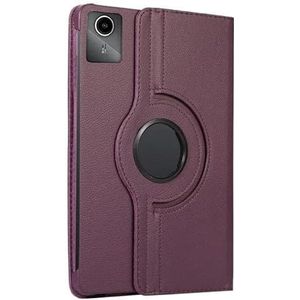 Tablet Case Geschikt for Lenovo Tab M11 2024 11inch TB-330FU 360 Graden Roterende Flip Stand Cover(Purple)