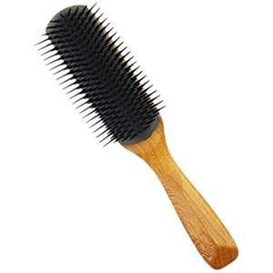 MBVHVVJC Haarkammen Haar Kam Kussen Borstel Haarborstel Houten Kam Styling Ontwarren Borstel voor Alle Haartypes (Zwart)