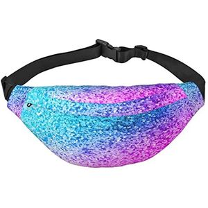 Creatieve Cartoon Kip Reizen Running Grote Crossbody Tas Waistpack Mode Leuke Taille Outdoor Sport Waistpack, Glitter Pailletten Spot, One Size