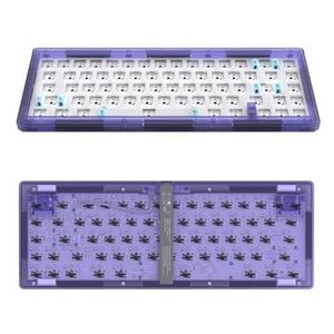 QPSJXN Wired RGB mechanisch toetsenbord met hot swap -afdichtingsstructuur voor doe-het-zelf aanpassing (Gas67 Purple)