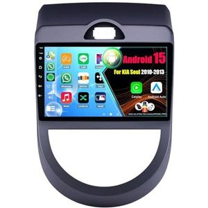 Android 15 2 Din Autoradio 9in Auto Stereo voor KIA Soul 2010-2013 met Draadloze Carplay Android Auto Bluetooth GPS Navigatie(4Core(2+32GB))