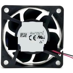 Voor Delta Electronics QFR0624UH DC 24V 0,33A 60x60x25mm 2-draads serverkoelventilator