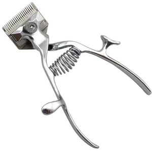 Handmatige Tondeuse 2 Stks 6 inch Hand Push Geluidsarm Niet-Elektrische Haarsnijder Ergonomische Stille Gemakkelijk Wassen Kapper Gereedschap voor Thuis, Salon