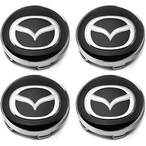 4 stuks wielnaafdoppen voor Mazda 3 5 6 CX-3 CX-4 CX-5 CX-7 CX-9 Axela 6 RX8 60mm autonaafdoppen wieldoppen stickers
