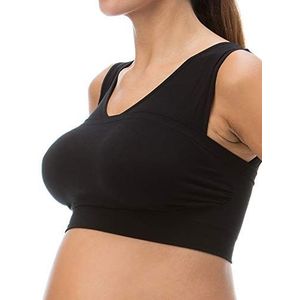 RelaxMaternity 5700 (Zwart, M) katoenen Voedingsbeha