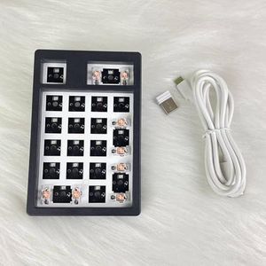 QPSJXN De Volgende Keer NT19 Bluetooth Keypad Aangepaste Draadloze Keypad voor Gaming PC Accessoires 3(Zwart)