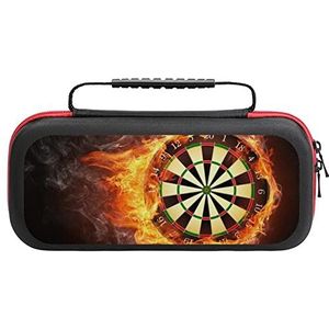 Dart Board in Fire Grappige Draagtas Compatibel Met Switch Lite Accessoires En Games Draagbare Pouch Reizen Opbergtas