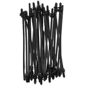 Plastic banden Push Mount Nylon Zelfborgende Kabelbinders Automontage Kabelmanagement 16,5 cm(Black-20PCS)
