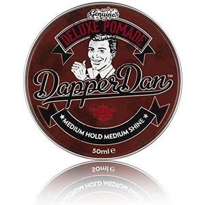 Dapper Dan Deluxe Pomade, medium hold medium shine, citrus- en vanillegeur, 1 x 50 ml