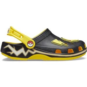 Crocs Unisex-Child Classic Pokemon Clogs, Pikachu, Gengar en Charizard schoenen, Citroen, 4 US Toddler