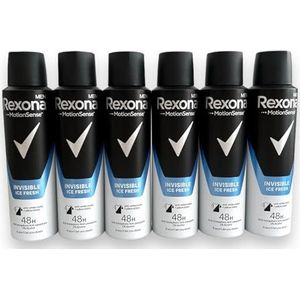 6 x Rexona Deospray Men ""Invisible Ice Fresh"" - 150 ml