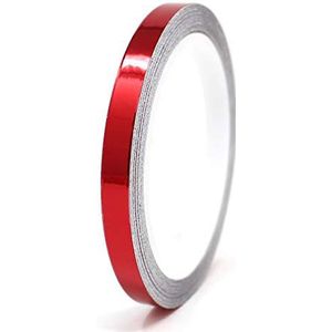 8,5 meter glanzende decoratieve strips auto motor boot model chroom - Finest Folia Decoratieve Strips Side Strips Zelfklevende Strips zelfklevende (9mm breedte, Chroom Rood)