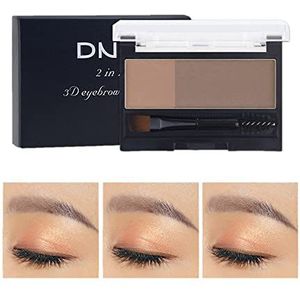 Professioneel wenkbrauwpoederpalet, wenkbrauwmake-up, waterproof, wenkbrauwpoeder, 5 kleuren om uit te kiezen (02# grijsbruin)