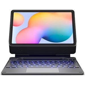 Dexnor Toetsenbord Case voor Samsung Galaxy Tab S6 Lite 10.4 Inch Case met Toetsenbord Magnetische Zwevende Cantilever Stand Multi-Touch Trackpad Draadloze Backlit S Pen Houder voor Tab S6 Lite