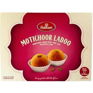 Haldiram's Motichoor Ladoo 300g populaire Indiase snoepjes bij elke gelegenheid Rijke smaak / dessert / zoete geschenken / festival / feesten