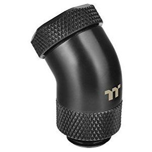 Thermaltake Pacific G1/4 PETG buis 45-graden compressie 12 mm OD fitting - zwart