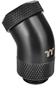 Thermaltake Pacific G1/4 PETG buis 45-graden compressie 12 mm OD fitting - zwart