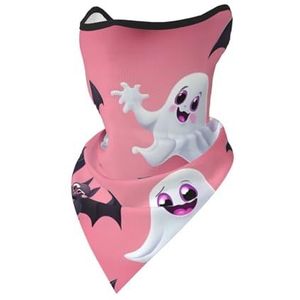UVBDF Ghost Horror Halloween pompoen gezichtsbedekking sjaal, ademend voor hardlopen, kamperen, klimmen