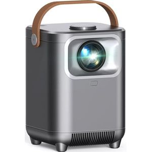 Beamer, elektrische focus/auto trapeziumcorrectie, wifi 6 BT5.2, mini-beamer, 4K Full HD 1080P ondersteund, 50% zoom, draagbare beamer voor thuisbioscoop, outdoor, compatibel met