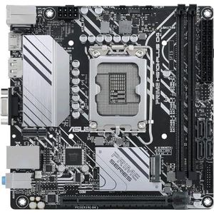 ASUS PRIME H610I-PLUS D4 LGA 1700 (Intel 12e generatie en Intel vPro) mini ITX moederbord (PCIe 4.0, DDR4, USB 3.2 Gen 1 Type-A, 1 Gb Lan, DP/HDMI/D-Sub, V-M.2 (E), Q-LED, mono-out header met