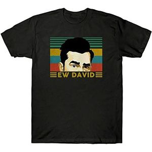 Ew David T-shirt - Schitts Creek David Shirt - David Rose Unisex T-Shirt - Uniseks Shirt - voor Vrouwen voor Mannen, zwart, S
