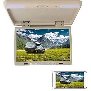 Draagbare dvd-speler voor videospelers op hoofdsteunen in auto's 22 Inch Auto Dak Mount Monitor HD 1080 P Plafond Mount Flip Down Overhead Screen MP5 Multimedia Video Spelers IR FM HDMI met HD-roteren