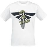 The Last Of Us Fire Fly Design T-shirt voor heren, korte mouwen, wit, maat S
