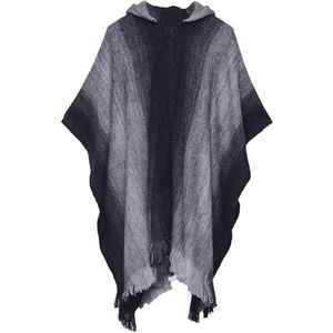 Gamboa Heren Poncho Mexicaanse Mannen Jassen Winter Hooded Deken Alpaca Wol