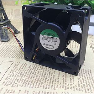 Original PSD4808PMBX-A 8CM 8038 48V high speed 4-wire PWM speed regulation violent fan