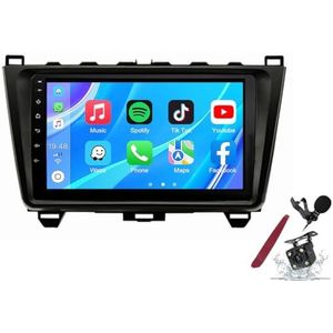 Android 14 Autoradio Sat Navi voor M-azda 6 (2008-2015) 9 Inch Touchscreen Multimedia Speler met Draadloze Carplay GPS Navigatie FM RDS Bluetooth 5G-WiFi SWC DSP,M120s