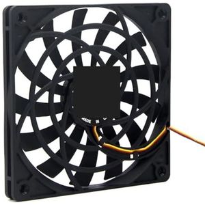 120mm DC 12V slanke computerbehuizing met dempende koelventilator 120X120X 12mm 0.19A stil, geluid, voor pc-behuizing CPU-koelventilator