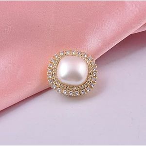 Hoogwaardige Camellia Bloem Magneet Broche Parel Sterke Metalen Plating Magnetische Geen Gat Pin Broches Voor Vrouwen Kleding Accessoires  36