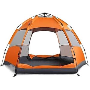 Tent voor Camping Campingtent Pop-up Campingtent Automatische Draagbare Koepeltent Met Dubbele Laag Om Te Wandelen Wandeltent Campingtent (Color : Orange, Size : 240 * 200cm)