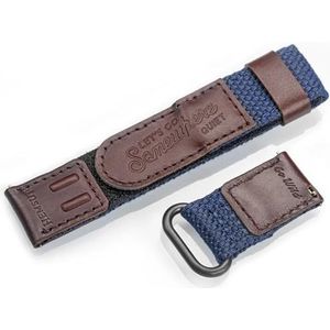 Horlogeband Nylon Quick Release militaire stijl Polsbanden for heren Dames 20 MM 22 MM (Color : HB135BLU, Size : 20mm)