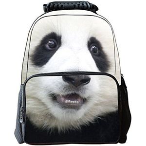 JJ Store Unisex 3D Animal Panda Print Rugzak Vilt Stof Wandelen Daypacks Tassen